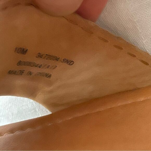 FRYE Women's Brielle Deco Back Zip Sandal Sand Oiled Nubuck size 10 - Picture 7 of 12